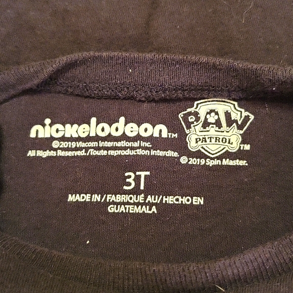 Paw Patrol Halloween black long sleeved tee shirt - Picture 2 of 3